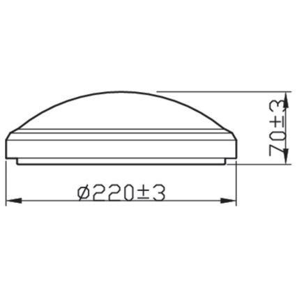 Philips - LED Plafon łazienkowy DORIS LED/6W/230V 2700K IP54