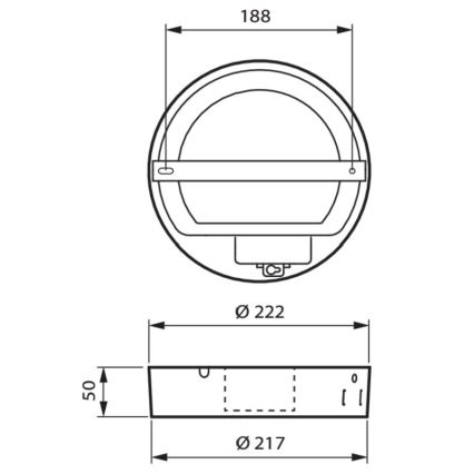 Philips - LED Plafon łazienkowy LED/21W/230V IP44 4000K