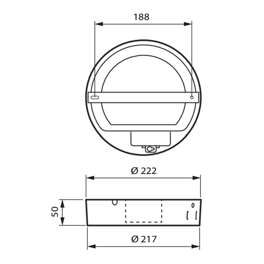Philips - LED Plafon łazienkowy LED/21W/230V IP44 4000K