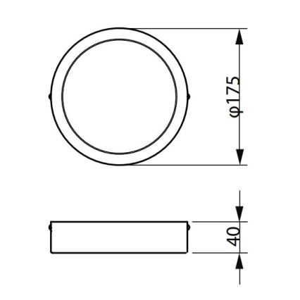 Philips - LED Plafon LEDINAIRE LED/10,5W/230V 3000K IP40