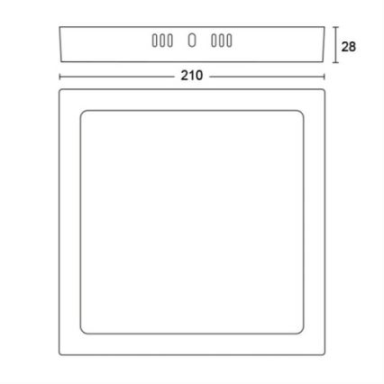 Philips - LED Plafon LED/12W/230V 4000K biały