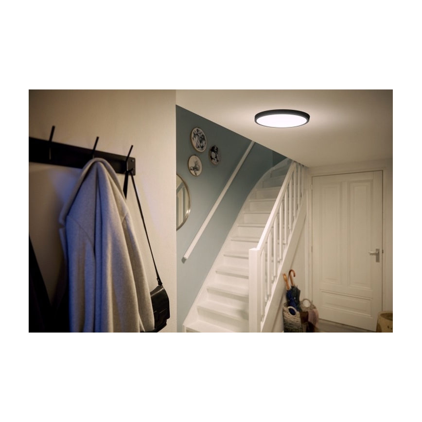 Philips - LED Plafon LED/20W/230V 2700K czarny