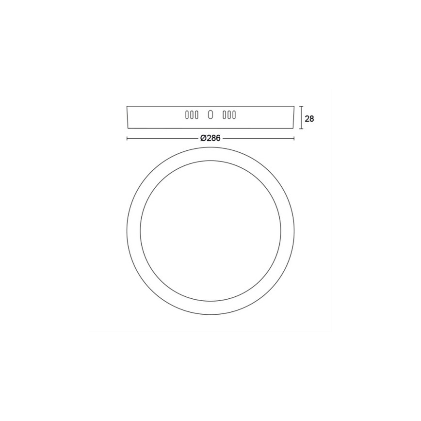 Philips - LED Plafon LED/20W/230V 2700K czarny