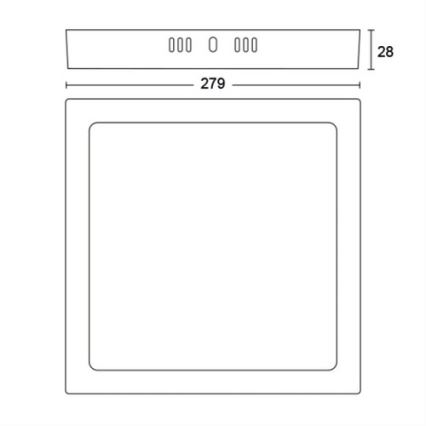 Philips - LED Plafon LED/20W/230V 2700K czarny