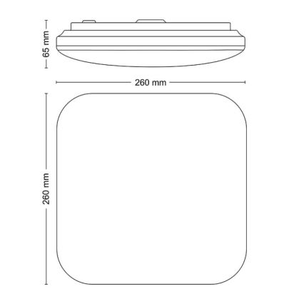 Philips - LED Plafon LED/12W/230V 2700K