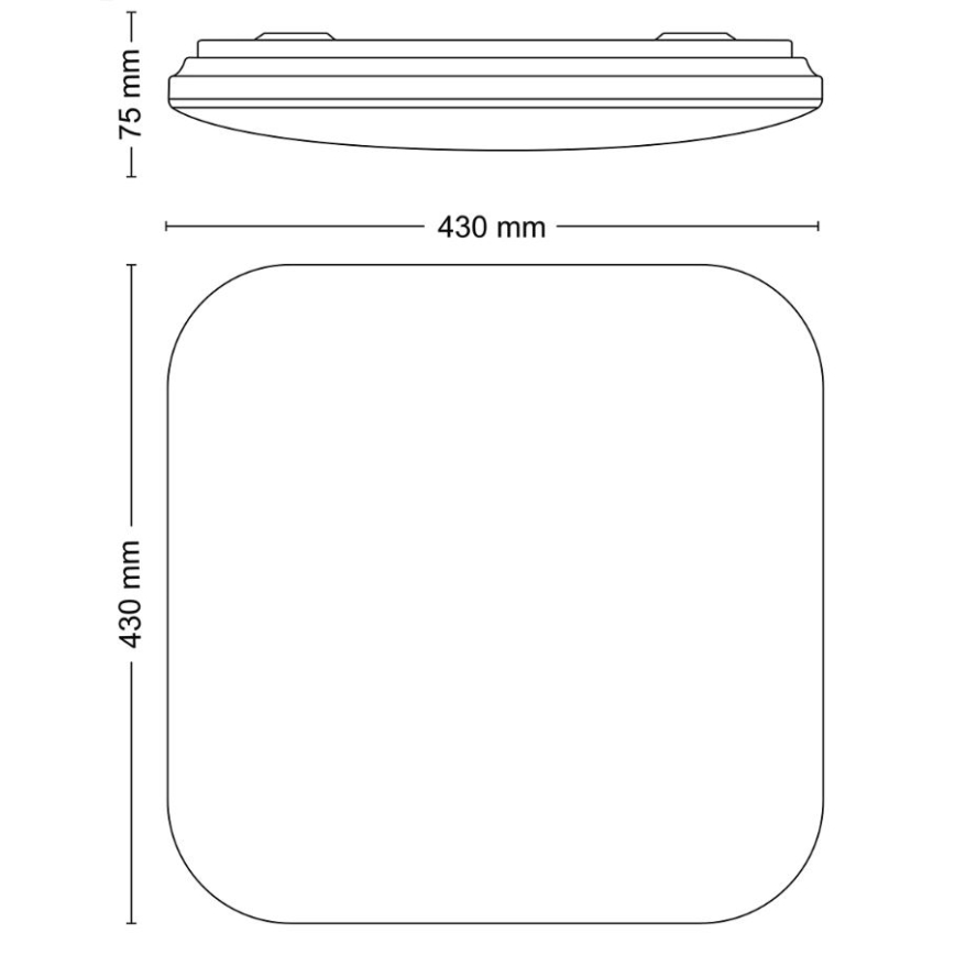 Philips - LED Plafon LED/24W/230V 2700K