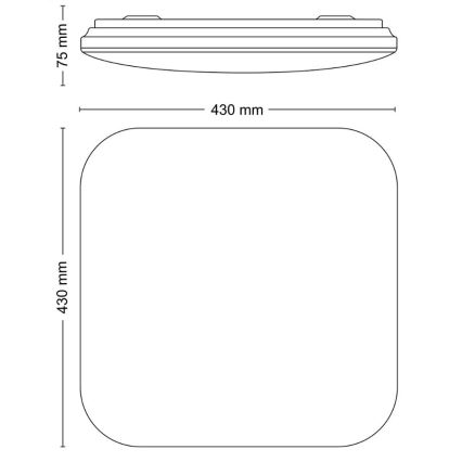 Philips - LED Plafon LED/24W/230V 4000K