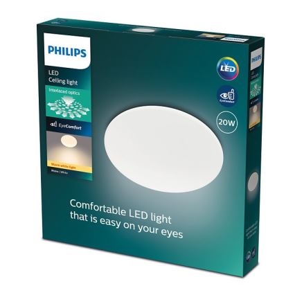 Philips - LED Plafon MOIRE LED/20W/230V 2700K