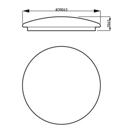 Philips - LED Plafon MOIRE LED/20W/230V 2700K