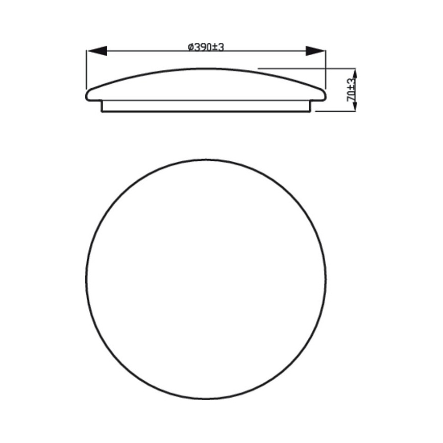 Philips - LED Plafon MOIRE LED/20W/230V 2700K