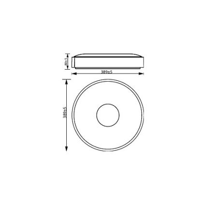 Philips - LED Plafon ściemnialny COINER SCENE SWITCH LED/24W/230V 2700K biały