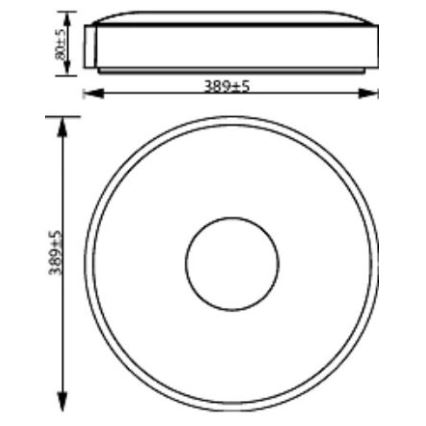 Philips - LED Plafon ściemnialny COINER SCENE SWITCH LED/24W/230V 4000K biały
