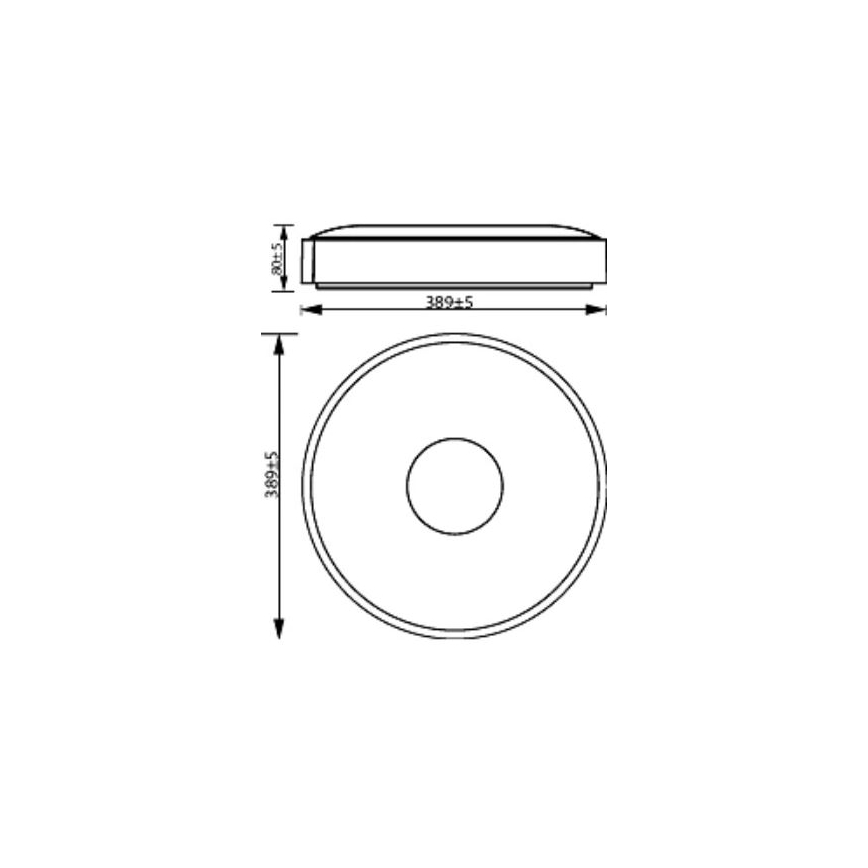 Philips - LED Plafon ściemnialny COINER SCENE SWITCH LED/24W/230V 4000K biały