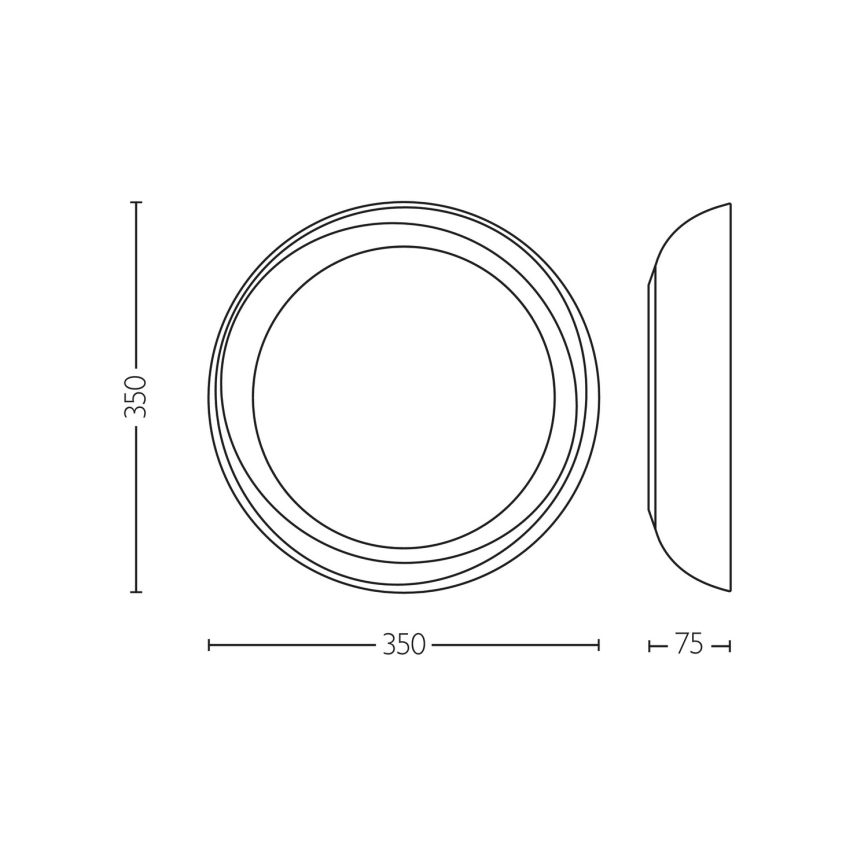 Philips - LED Plafon ściemnialny FLETA SCENE SWITCH LED/10W/230V 4000K przezroczysty