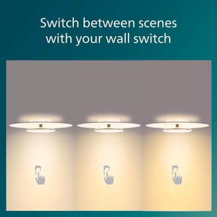 Philips- LED Plafon ściemnialny SCENE SWITCH LED/30W/230V 2700K srebrny