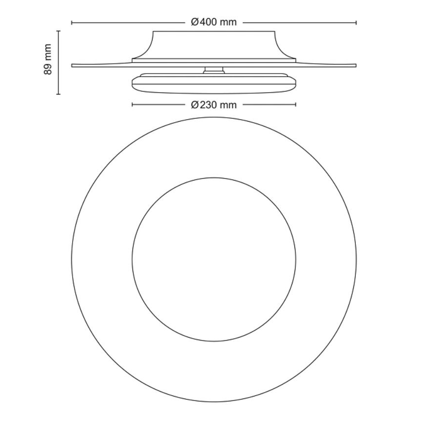 Philips- LED Plafon ściemnialny SCENE SWITCH LED/30W/230V 4000K czarny