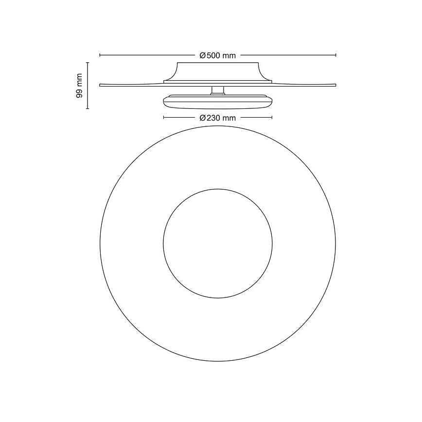 Philips- LED Plafon ściemnialny SCENE SWITCH LED/40W/230V 2700K srebrny