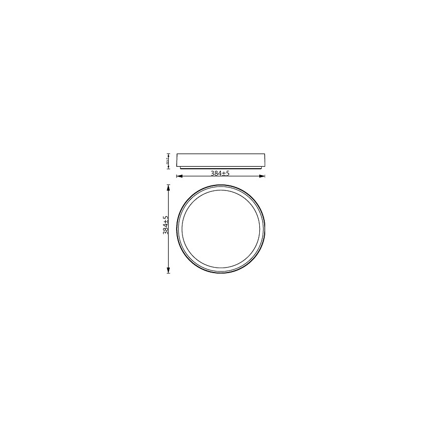 Philips - LED Plafon ściemnialny HANNO LED/24W/230V 2700K czarny