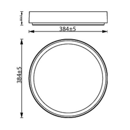 Philips - LED Plafon ściemnialny HANNO SCENE SWITCH LED/24W/230V 4000K biały