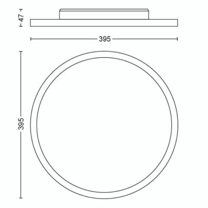 Philips - LED Plafon ściemnialny Hue LED/19W/230V 2200-6500K + pilot zdalnego sterowania