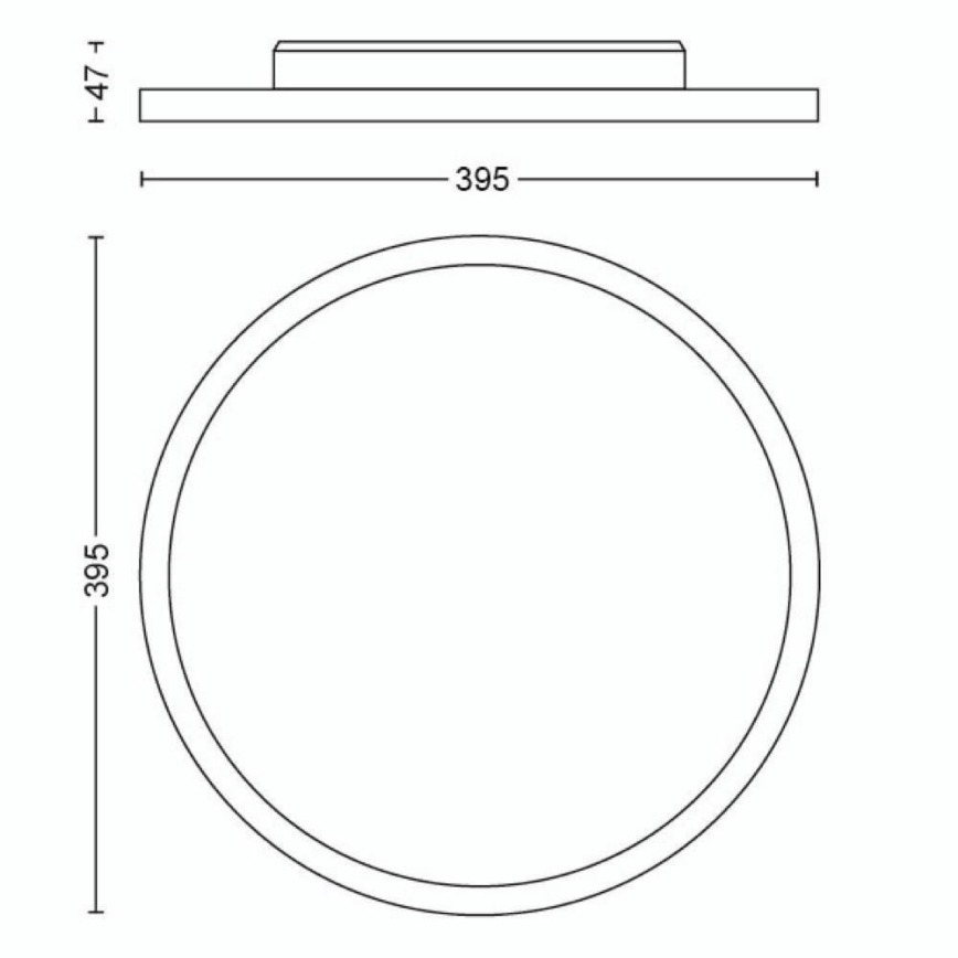 Philips - LED Plafon ściemnialny Hue LED/19W/230V 2200-6500K + pilot zdalnego sterowania