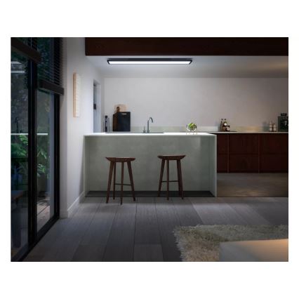 Philips - LED Plafon ściemnialny Hue AURELLE LED/39W/230V 2200-6500K 120x30 cm czarny