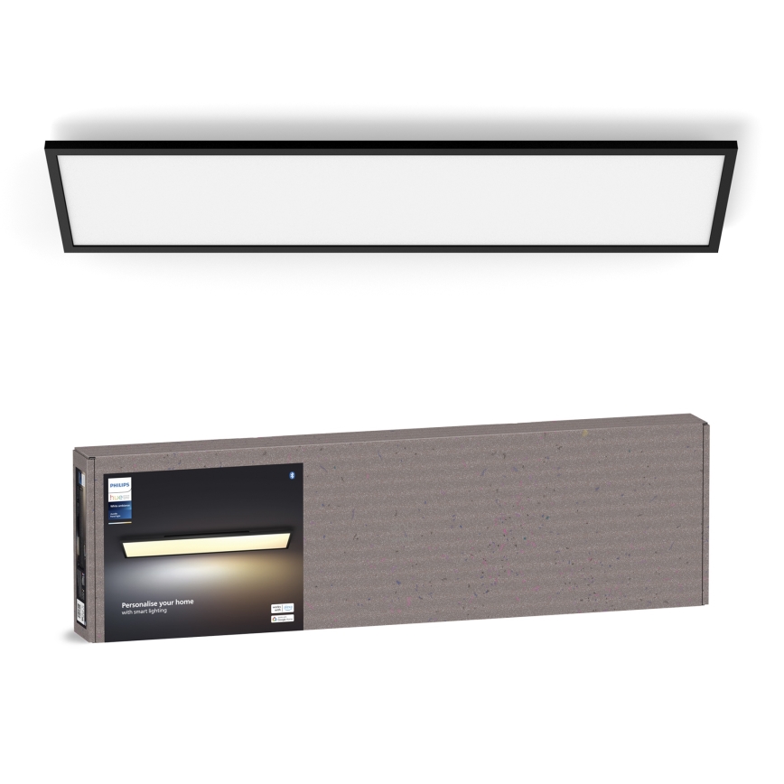 Philips - LED Plafon ściemnialny Hue AURELLE LED/39W/230V 2200-6500K 120x30 cm czarny