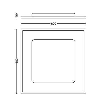 Philips - LED Plafon ściemnialny Hue LED/39W/230V 2200-6500K + pilot zdalnego sterowania