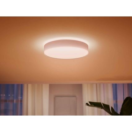 Philips - LED Plafon ściemnialny Hue LED/33,5W/230V 2200-6500K śr. 425 mm biały + pilot zdalnego sterowania