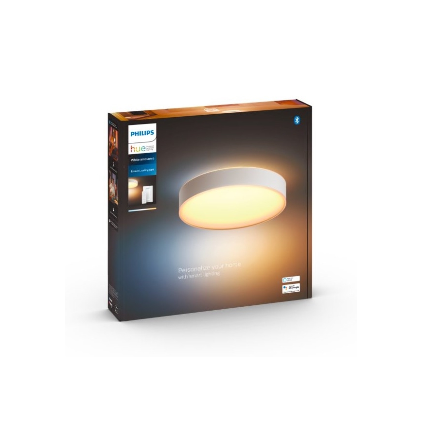 Philips - LED Plafon ściemnialny Hue LED/33,5W/230V 2200-6500K śr. 425 mm biały + pilot zdalnego sterowania