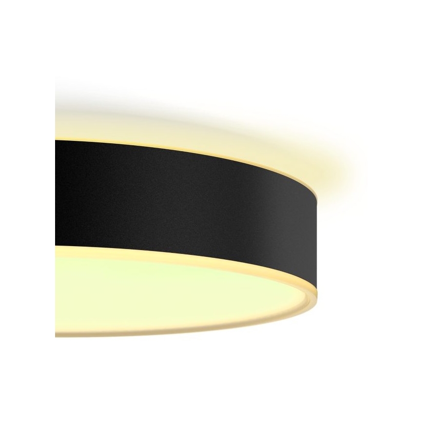 Philips - LED Plafon ściemnialny Hue LED/33,5W/230V 2200-6500K śr. 425 mm czarny + pilot zdalnego sterowania