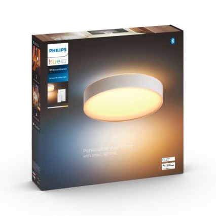 Philips - LED Plafon ściemnialny Hue LED/19,2W/230V 2200-6500K śr. 381 mm biały + pilot zdalnego sterowania