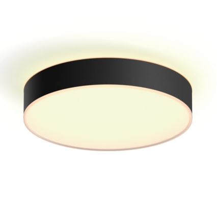 Philips - LED Plafon ściemnialny Hue LED/19,2W/230V 2200-6500K śr. 381 mm czarny + pilot zdalnego sterowania