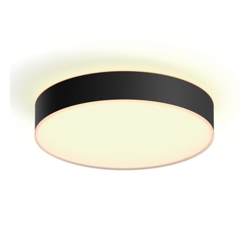Philips - LED Plafon ściemnialny Hue LED/19,2W/230V 2200-6500K śr. 381 mm czarny + pilot zdalnego sterowania