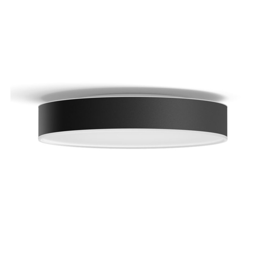 Philips - LED Plafon ściemnialny Hue LED/19,2W/230V 2200-6500K śr. 381 mm czarny + pilot zdalnego sterowania