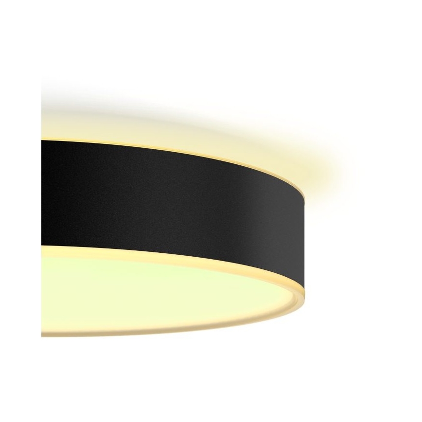 Philips - LED Plafon ściemnialny Hue LED/19,2W/230V 2200-6500K śr. 381 mm czarny + pilot zdalnego sterowania