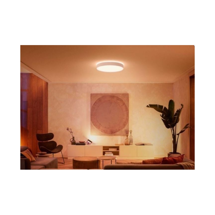 Philips - LED Plafon ściemnialny Hue LED/48W/230V 2200-6500K śr. 551 mm biały + pilot zdalnego sterowania