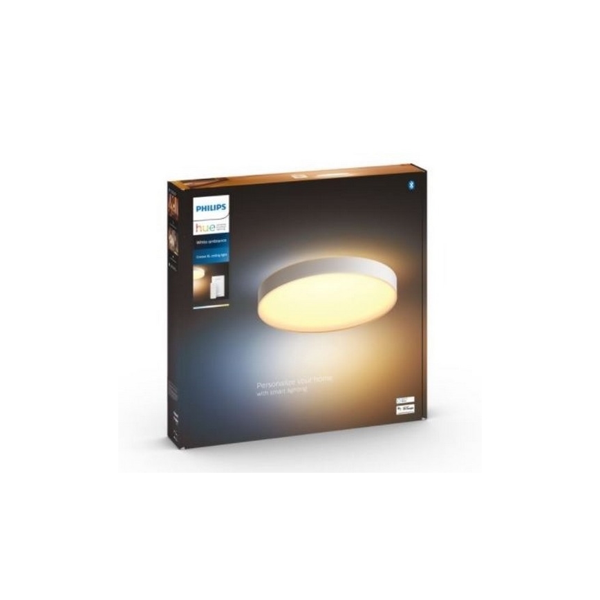Philips - LED Plafon ściemnialny Hue LED/48W/230V 2200-6500K śr. 551 mm biały + pilot zdalnego sterowania