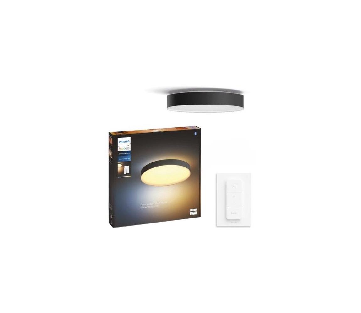 Philips - LED Plafon ściemnialny Hue ENRAVE XL LED/48W/230V czarny + pilot