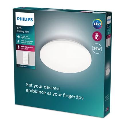 Philips - LED Plafon ściemnialny LED/24W/230V 2700-6500K + pilot zdalnego sterowania