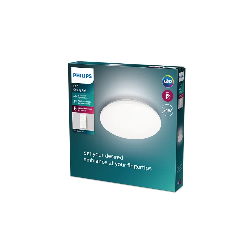 Philips - LED Plafon ściemnialny LED/24W/230V 2700-6500K + pilot zdalnego sterowania