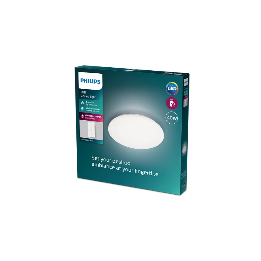 Philips - LED Plafon ściemnialny LED/40W/230V 2700-6500K + pilot zdalnego sterowania