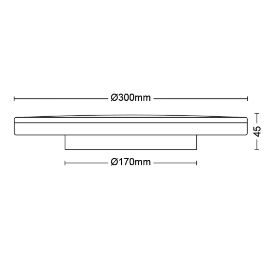 Philips - LED Plafon ściemnialny SCENE SWITCH LED/18W/230V śr. 30 cm 2700K biały