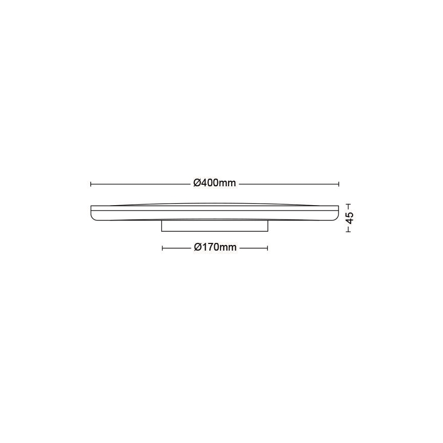 Philips - LED Plafon ściemnialny SCENE SWITCH LED/22W/230V śr. 40 cm 2700K biały