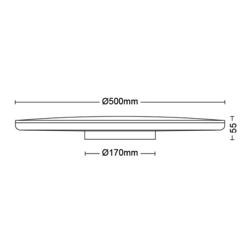 Philips - LED Plafon ściemnialny SCENE SWITCH LED/36W/230V śr. 50 cm 2700K biały