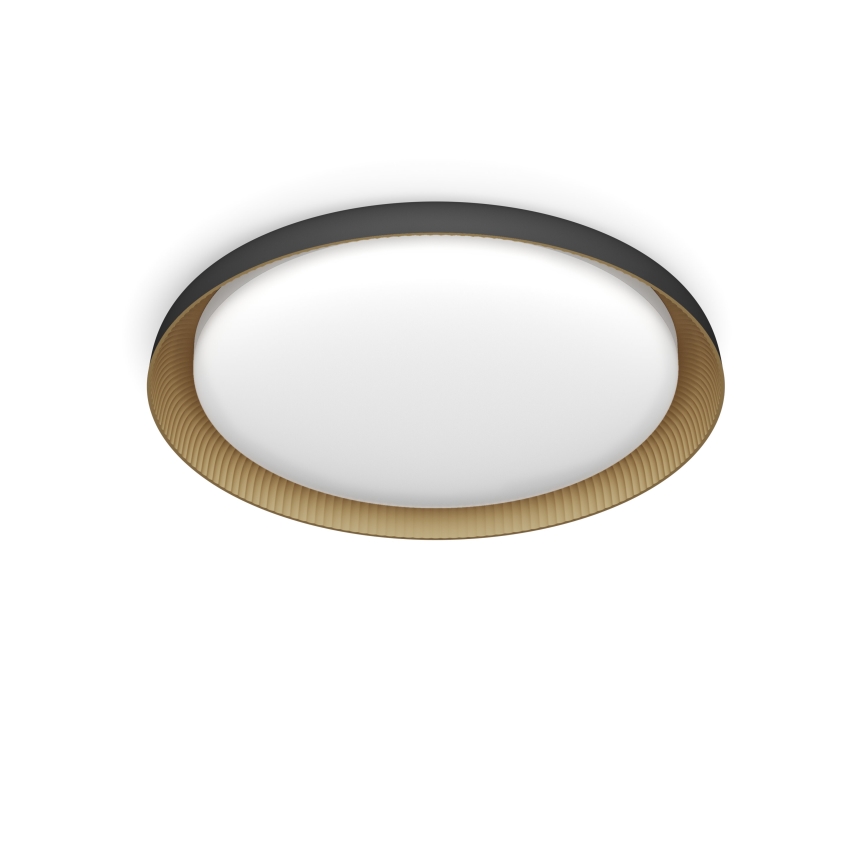 Philips - LED Plafon ściemnialny PEBBLO SCENE SWITCH LED/10W/230V 2700K czarny