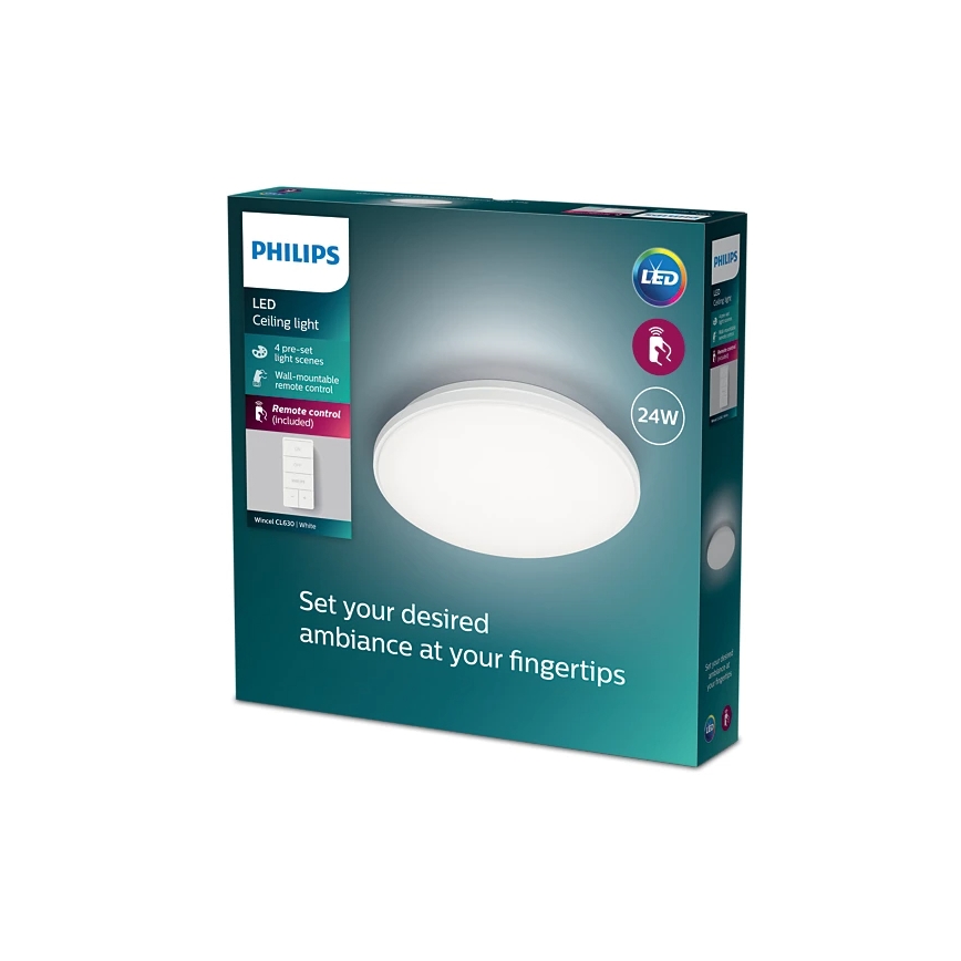 Philips - LED Plafon ściemnialny LED/24W/230V 2700-6500K + pilot zdalnego sterowania