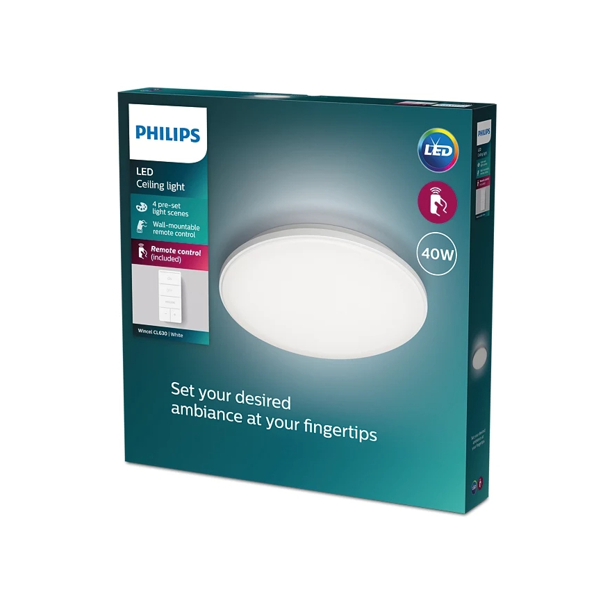 Philips - LED Plafon ściemnialny LED/40W/230V 2700-6500K + pilot zdalnego sterowania