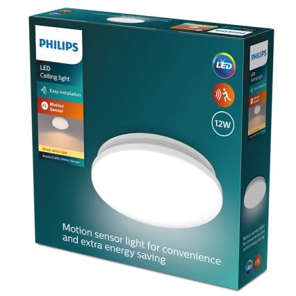 Philips - LED Plafon z czujnikiem ACUNA LED/12W/230V 2700K