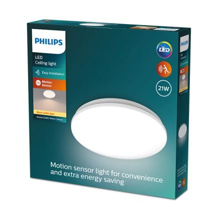 Philips - LED Plafon z czujnikiem ACUNA LED/21W/230V 2700K